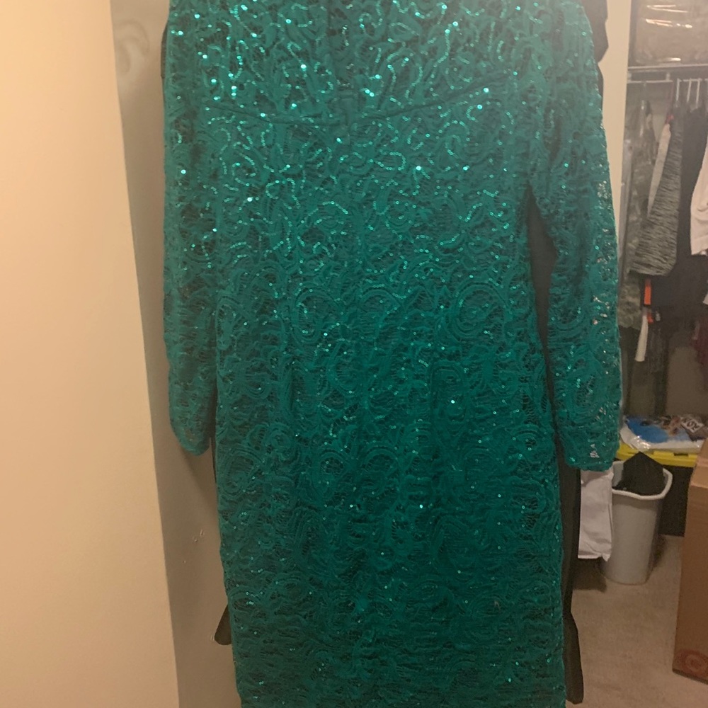 Green Holiday Sparkle Dress